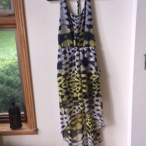 PRINT HIGH LOW DRESS